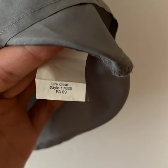 JCrew Silk Gray Ruffle Sleeveless Blouse - Picture 5 of 5